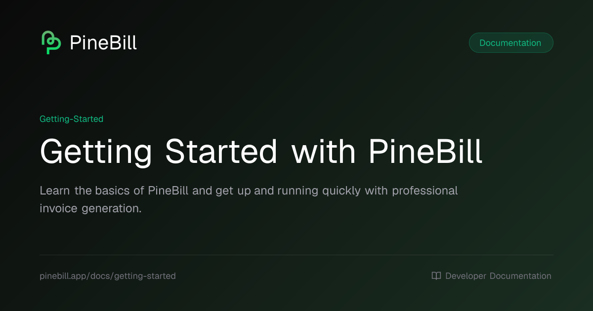Getting Started with PineBill | PineBill Documentation